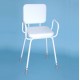 Wren Perching Stool with Arms & Padded Backrest