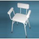 Wren Perching Stool with Padded Arms & Padded Backrest