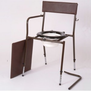 Stackwell Commode - Adjustable with detachable arms